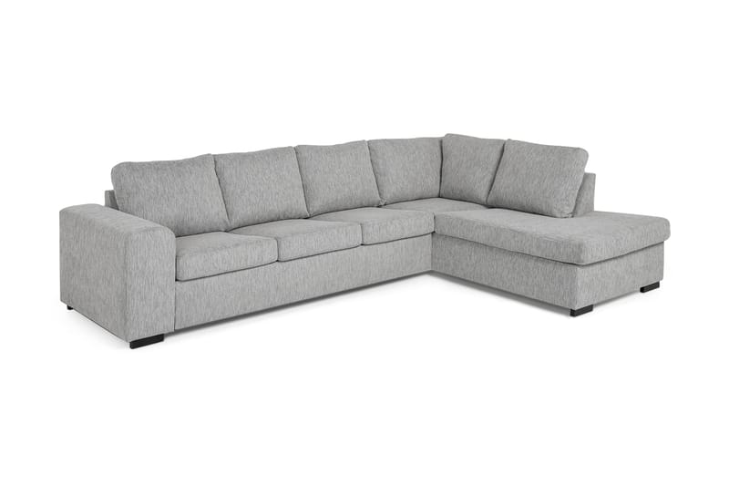 Link 4-sits Högervänd L-formad Schäslongsoffa i Tyg - Ljusgrå - Möbler - Soffa - Divansoffa & schäslongsoffa - 4 sits soffa med divan