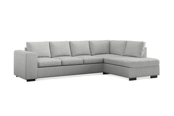 Link 4-sits Högervänd L-formad Schäslongsoffa i Tyg - Ljusgrå - Möbler - Soffa - Divansoffa & schäslongsoffa - 4 sits soffa med divan