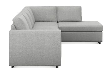 Link 4-sits Högervänd L-formad Schäslongsoffa i Tyg - Ljusgrå - Möbler - Soffa - Divansoffa & schäslongsoffa - 4 sits soffa med divan
