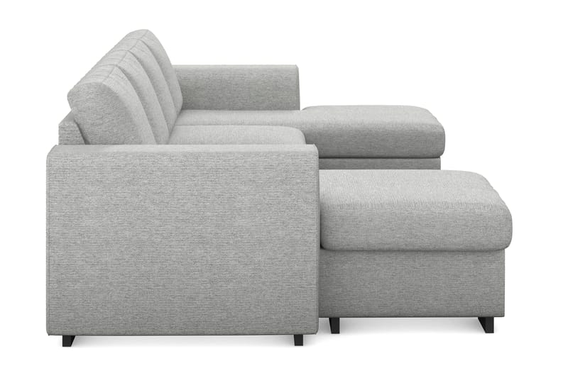 Link 4-sits U-formad Soffa med dubbeldivan i Tyg - Ljusgrå - Möbler - Soffa - Divansoffa & schäslongsoffa - 4 sits soffa med divan