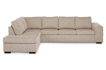 Link 4-sits Vänstervänd L-formad Large Schäslongsoffa i Tyg - Beige - Möbler - Soffa - Divansoffa & schäslongsoffa - 4 sits soffa med divan