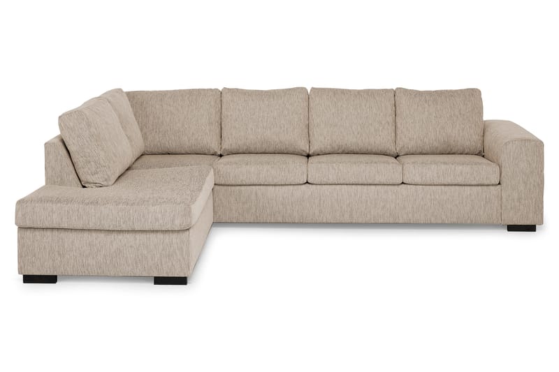 Link 4-sits Vänstervänd L-formad Large Schäslongsoffa i Tyg - Beige - Möbler - Soffa - Divansoffa & schäslongsoffa - 4 sits soffa med divan