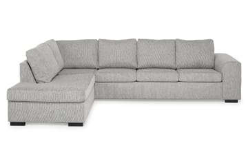 Link 4-sits Vänstervänd L-formad Large Schäslongsoffa i Tyg - Ljusgrå - Möbler - Soffa - Divansoffa & schäslongsoffa - 4 sits soffa med divan