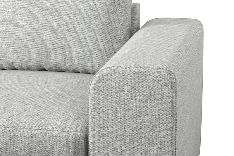 Link 4-sits Vänstervänd L-formad Large Schäslongsoffa i Tyg - Ljusgrå - Möbler - Soffa - Divansoffa & schäslongsoffa - 4 sits soffa med divan