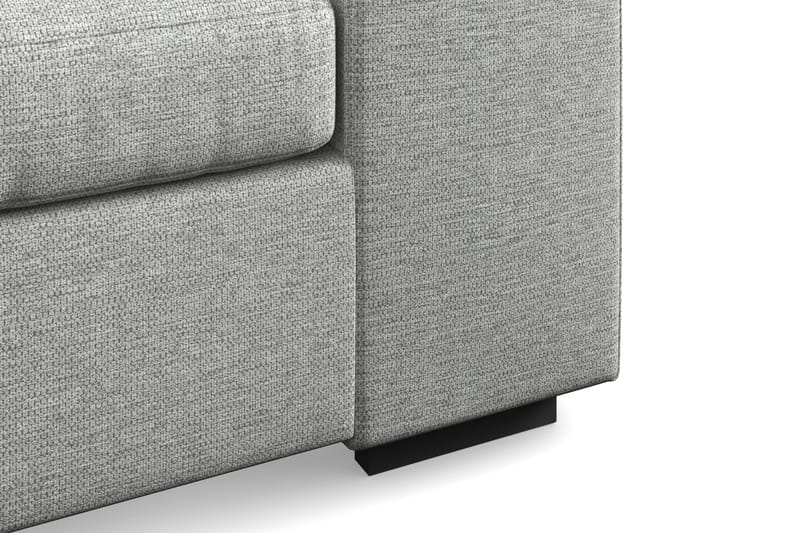 Link 4-sits Vänstervänd L-formad Large Schäslongsoffa i Tyg - Ljusgrå - Möbler - Soffa - Divansoffa & schäslongsoffa - 4 sits soffa med divan