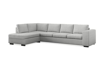 Link 4-sits Vänstervänd L-formad Large Schäslongsoffa i Tyg - Ljusgrå - Möbler - Soffa - Divansoffa & schäslongsoffa - 4 sits soffa med divan
