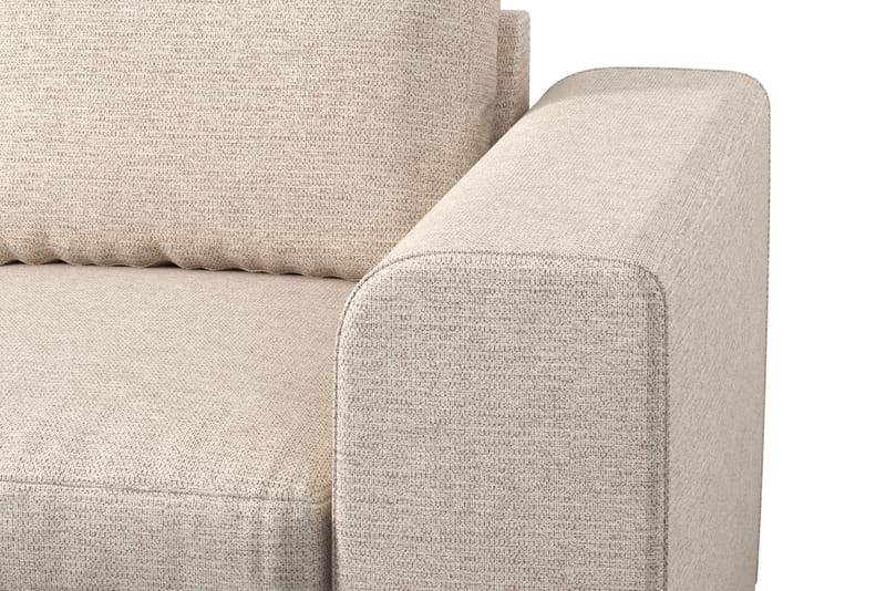 Link 4-sits Vänstervänd L-formad Schäslongsoffa i Tyg - Beige - Möbler - Soffa - Divansoffa & schäslongsoffa