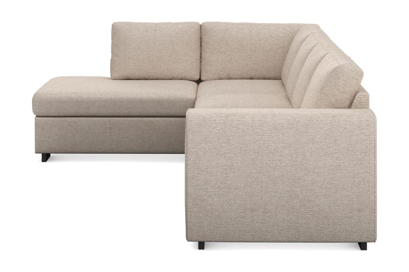 Link 4-sits Vänstervänd L-formad Schäslongsoffa i Tyg - Beige - Möbler - Soffa - Divansoffa & schäslongsoffa