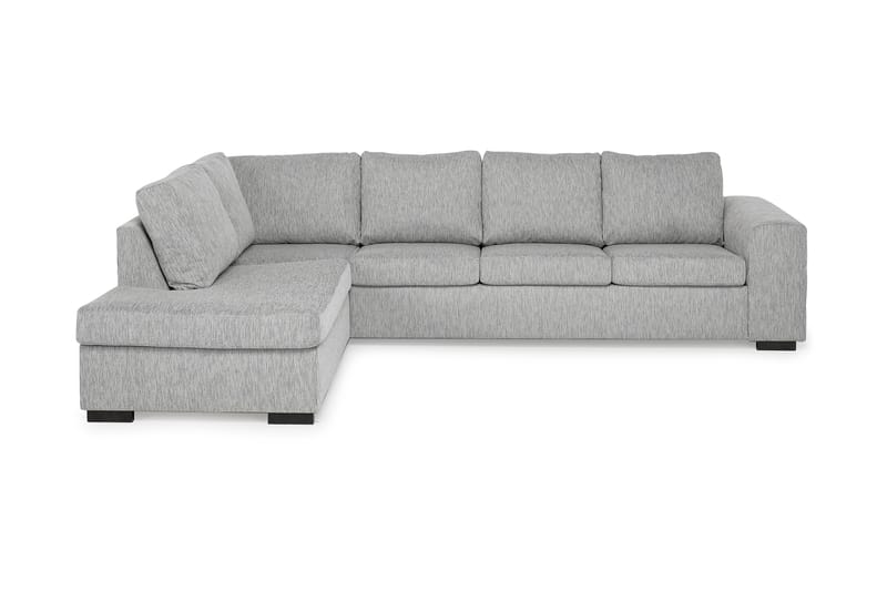 Link 4-sits Vänstervänd L-formad Schäslongsoffa i Tyg - Ljusgrå - Möbler - Soffa - Divansoffa & schäslongsoffa - 4 sits soffa med divan