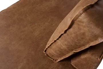 Lissbon 3-sits Höger L-formad Hörnsoffa med Divan 266 cm i Läder - Cognac - Möbler - Soffa - Divansoffa & schäslongsoffa - 3 sits soffa med divan