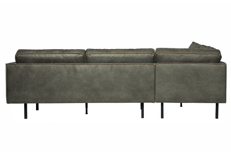 Lissbon 3-sits Vänster L-formad Hörnsoffa 266 cm i Läder - Grön - Möbler - Soffa - Divansoffa & schäslongsoffa - 3 sits soffa med divan