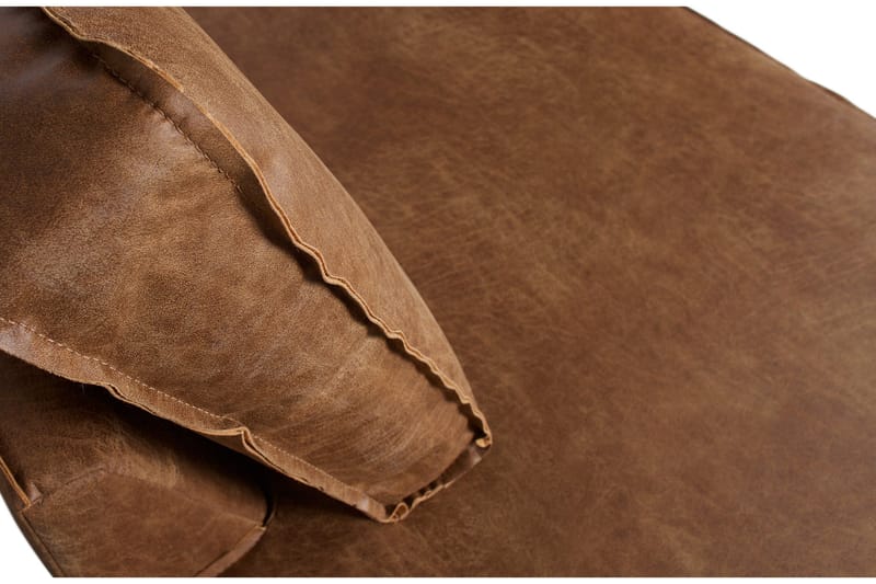 Lissbon 3-sits Vänster L-formad Hörnsoffa med Divan i Skinn - Cognac - Möbler - Soffa - Divansoffa & schäslongsoffa - 3 sits soffa med divan