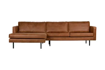 Lissbon Divansoffa Vänster - Cognac - Möbler - Soffa - Divansoffa & schäslongsoffa - 4 sits soffa med divan