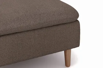 Lovis 3-sits Soffa med vändbar Divan i tyg - Brun - Möbler - Soffa - Divansoffa & schäslongsoffa - 3 sits soffa med divan