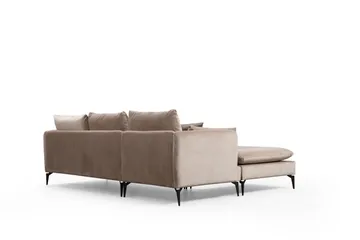Luces Vänster L-formad Divansoffa med Schäslong 289 cm i Tyg - Beige - Möbler - Soffa - Divansoffa & schäslongsoffa