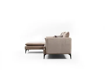 Luces Vänster L-formad Divansoffa med Schäslong 289 cm i Tyg - Beige - Möbler - Soffa - Divansoffa & schäslongsoffa
