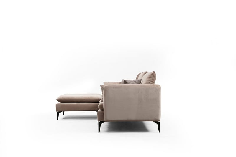 Luces Vänster L-formad Divansoffa med Schäslong 289 cm i Tyg - Beige - Möbler - Soffa - Divansoffa & schäslongsoffa