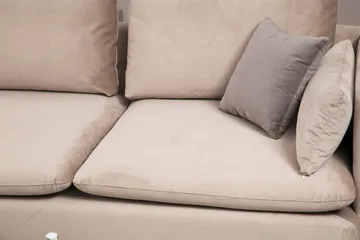 Luces Vänster L-formad Divansoffa med Schäslong 289 cm i Tyg - Beige - Möbler - Soffa - Divansoffa & schäslongsoffa