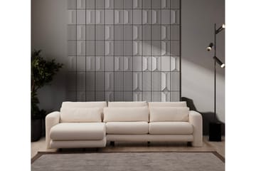 Makhan Soffa m. Divan 3-sits - Ljusbeige - Möbler - Soffa - Divansoffa & schäslongsoffa - 3 sits soffa med divan