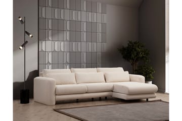 Makhan Soffa m. Divan 3-sits - Ljusbeige - Möbler - Soffa - Divansoffa & schäslongsoffa - 3 sits soffa med divan