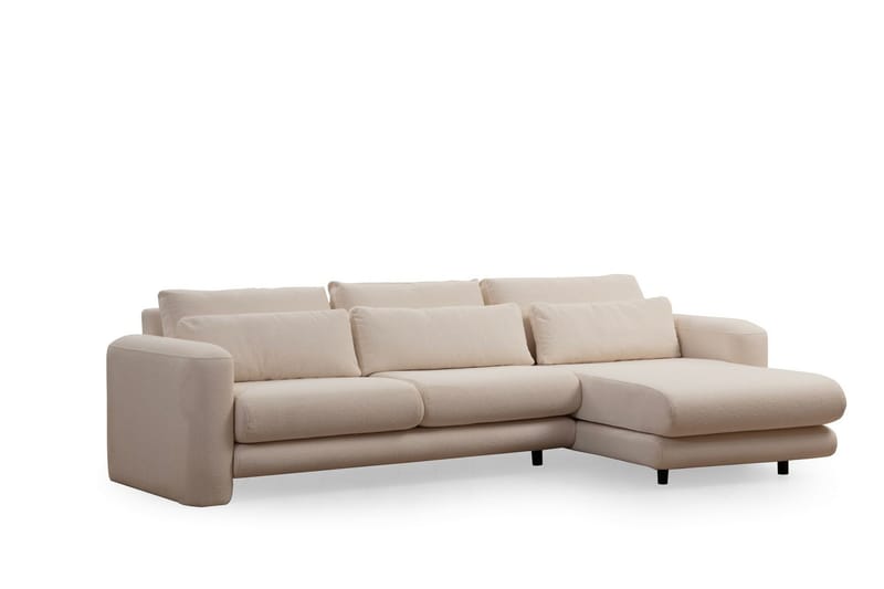 Makhan Soffa m. Divan 3-sits, Ljusbeige