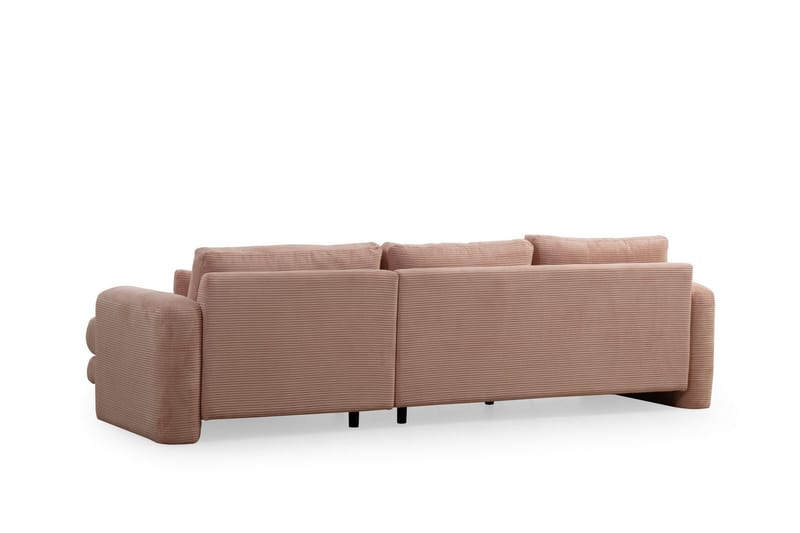 Makhan Soffa m. Divan 3-sits - Rosa - Möbler - Soffa - Divansoffa & schäslongsoffa - 3 sits soffa med divan