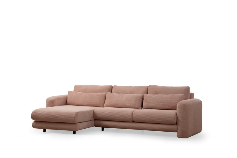 Makhan Soffa m. Divan 3-sits - Rosa - Möbler - Soffa - Divansoffa & schäslongsoffa - 3 sits soffa med divan