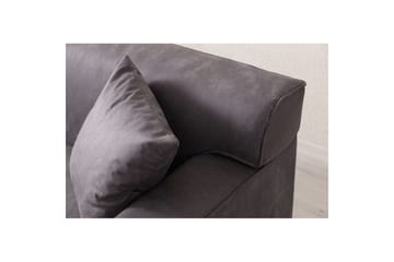 Malpani Soffa med Divan 3-sits - Antracit - Möbler - Soffa - Divansoffa & schäslongsoffa - 3 sits soffa med divan