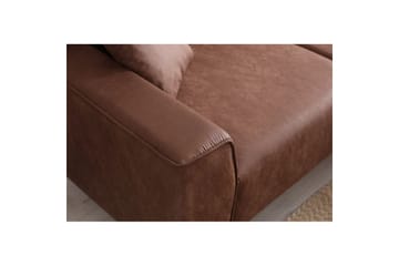 Malpani Soffa med Divan 3-sits - Cognac - Möbler - Soffa - Divansoffa & schäslongsoffa - 4 sits soffa med divan