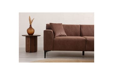 Malpani Soffa med Divan 3-sits - Cognac - Möbler - Soffa - Divansoffa & schäslongsoffa - 4 sits soffa med divan