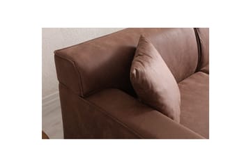 Malpani Soffa med Divan 3-sits - Cognac - Möbler - Soffa - Divansoffa & schäslongsoffa - 4 sits soffa med divan