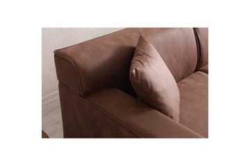 Malpani Soffa med Divan 3-sits - Cognac - Möbler - Soffa - Divansoffa & schäslongsoffa - 4 sits soffa med divan