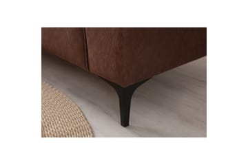 Malpani Soffa med Divan 4-sits - Cognac - Möbler - Soffa - Divansoffa & schäslongsoffa - 4 sits soffa med divan