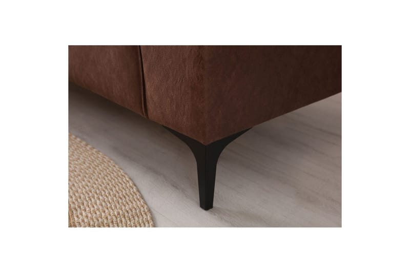 Malpani Soffa med Divan 4-sits - Cognac - Möbler - Soffa - Divansoffa & schäslongsoffa - 4 sits soffa med divan