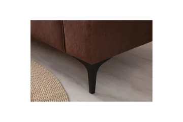 Malpani Soffa med Divan 4-sits - Cognac - Möbler - Soffa - Divansoffa & schäslongsoffa - 4 sits soffa med divan