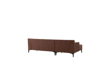 Malpani Soffa med Divan 4-sits - Cognac - Möbler - Soffa - Divansoffa & schäslongsoffa - 4 sits soffa med divan