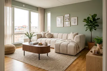 Marlow 3-sits Bubblig Divansoffa höger - Beige - Möbler - Soffa - Divansoffa & schäslongsoffa - 3 sits soffa med divan