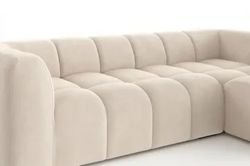 Marlow 3-sits Bubblig Divansoffa höger - Beige - Möbler - Soffa - Divansoffa & schäslongsoffa - 3 sits soffa med divan