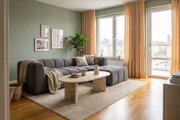 Marlow 3-sits Bubblig Divansoffa höger - Grå - Möbler - Soffa - Divansoffa & schäslongsoffa - 3 sits soffa med divan