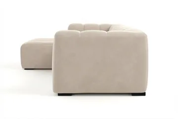 Marlow 3-sits Bubblig Divansoffa vänster - Beige - Möbler - Soffa - Divansoffa & schäslongsoffa - 3 sits soffa med divan