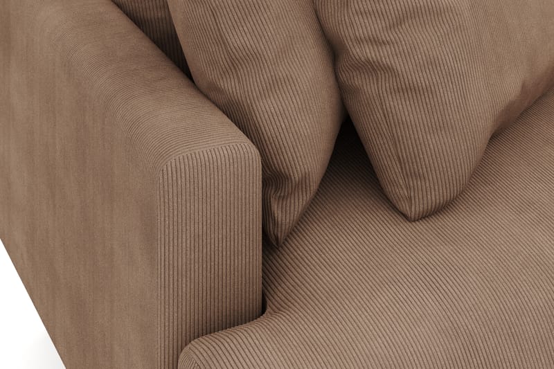 Menard 3-sits Högervänd L-formad Divansoffa i Manchester - Brun - Möbler - Soffa - Divansoffa & schäslongsoffa - 4 sits soffa med divan