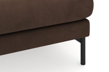 Menard 3-sits Högervänd L-formad Divansoffa i Manchester - Brun - Möbler - Soffa - Divansoffa & schäslongsoffa - 3 sits soffa med divan