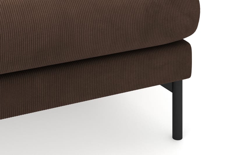 Menard 3-sits Högervänd L-formad Divansoffa i Manchester - Brun - Möbler - Soffa - Divansoffa & schäslongsoffa - 3 sits soffa med divan