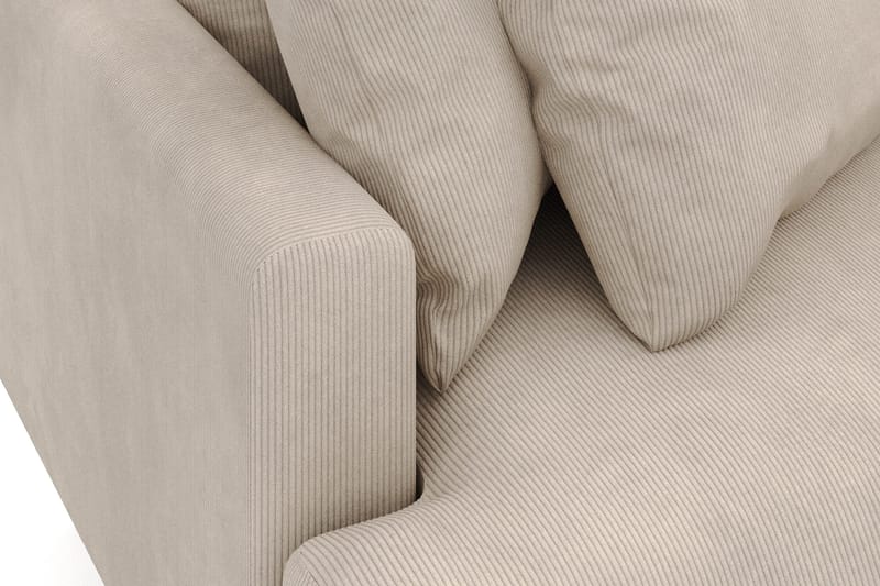 Menard 3-sits Högervänd L-formad Divansoffa i Manchester - Greige - Möbler - Soffa - Divansoffa & schäslongsoffa - 4 sits soffa med divan