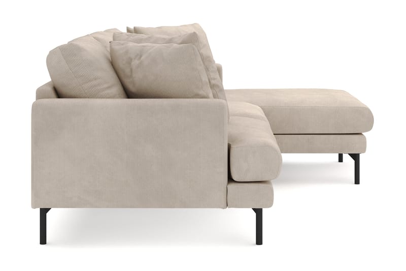 Menard 3-sits Högervänd L-formad Divansoffa i Manchester - Greige - Möbler - Soffa - Divansoffa & schäslongsoffa - 4 sits soffa med divan