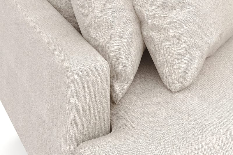 Menard 3-sits Högervänd L-formad Divansoffa i Tyg - Beige - Möbler - Soffa - Divansoffa & schäslongsoffa - 4 sits soffa med divan