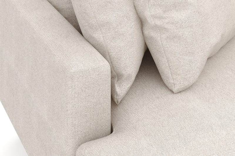 Menard 3-sits Högervänd L-formad Divansoffa i Tyg - Beige - Möbler - Soffa - Divansoffa & schäslongsoffa - 4 sits soffa med divan