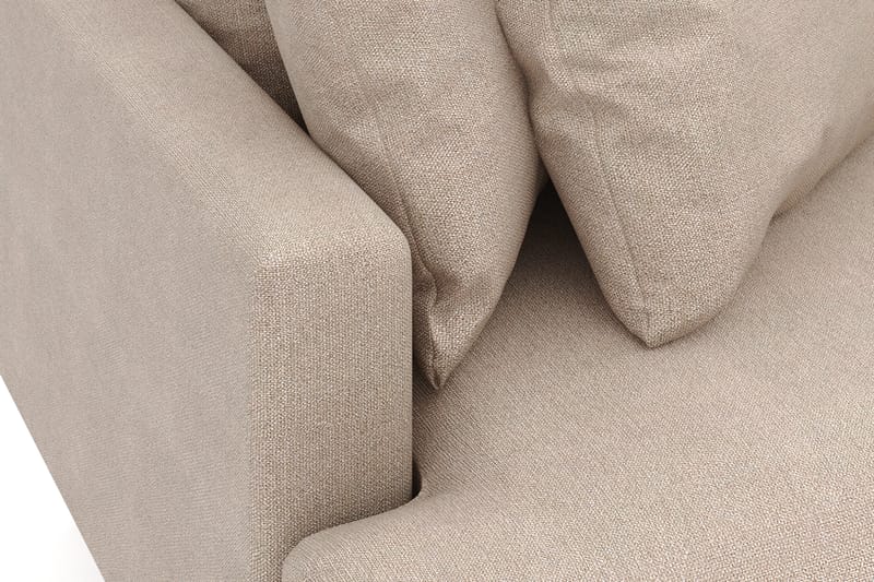 Menard 3-sits Högervänd L-formad Divansoffa i Tyg - Beige - Möbler - Soffa - Divansoffa & schäslongsoffa - 4 sits soffa med divan
