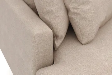 Menard 3-sits Högervänd L-formad Divansoffa i Tyg - Beige - Möbler - Soffa - Divansoffa & schäslongsoffa - 4 sits soffa med divan