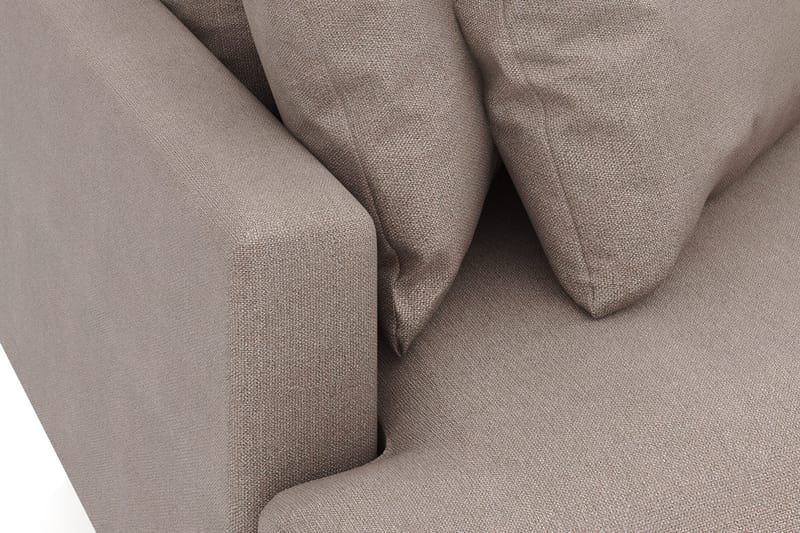 Menard 3-sits Högervänd L-formad Divansoffa i Tyg - Brun - Möbler - Soffa - Divansoffa & schäslongsoffa - 3 sits soffa med divan